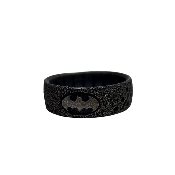 Enso Rings The Batman - Platinum/Black Pearl - Size 12 - Picture 1 of 5
